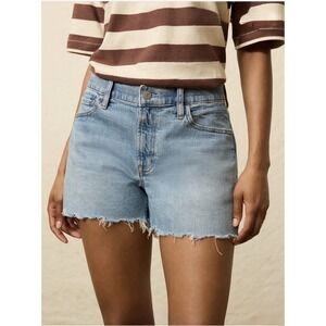 Faherty Women's "Sundrift" Denim Shorts Sz 27 US 4 Lakeport Wash Organic Cotton